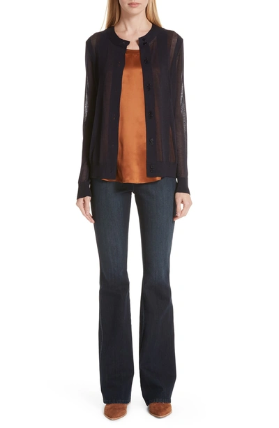 Shop Lafayette 148 Mercer Flare Jeans In Indigo