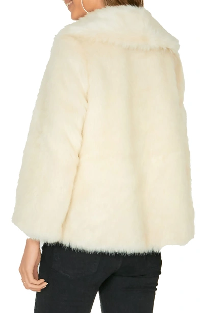 Shop Amuse Society Furever Mine Faux Fur Jacket In Natural