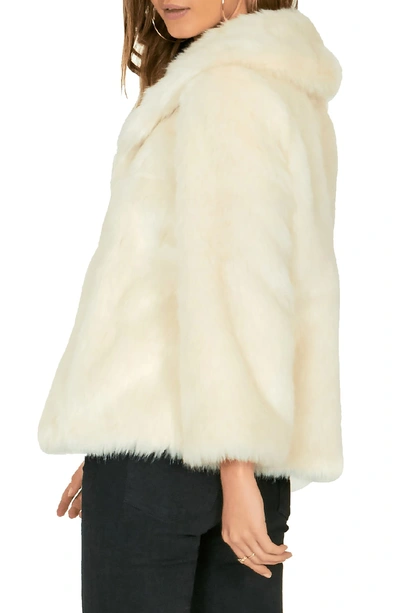 Shop Amuse Society Furever Mine Faux Fur Jacket In Natural