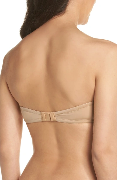 Shop Calvin Klein 'naked Glamour' Convertible Strapless Push-up Bra In Buff