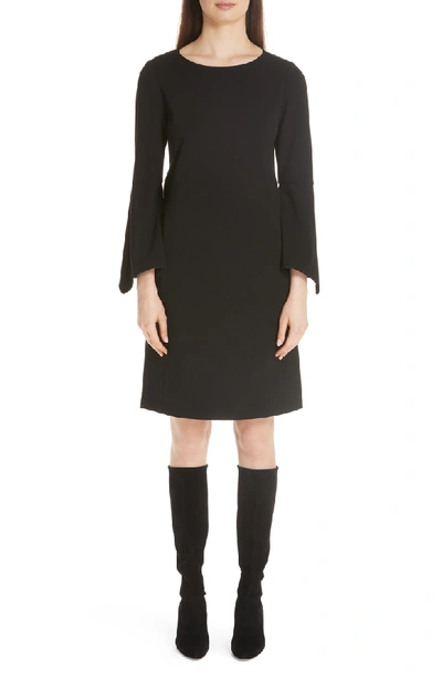 Shop Lafayette 148 Paloma Shift Dress In Black