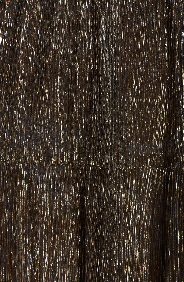 eliza j backless metallic maxi wrap dress