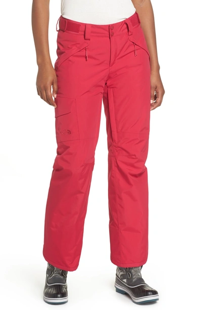 Shop The North Face Freedom Waterproof Insulated Pants In Cerise Pink