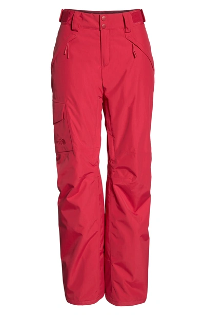 Shop The North Face Freedom Waterproof Insulated Pants In Cerise Pink