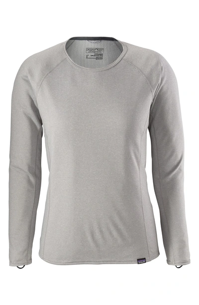 Shop Patagonia Capilene Thermal Tee In Feather Grey-tailor Grey