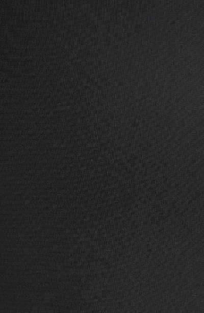 Shop Michael Kors Layered Flutter Sleeve Stretch Wool Crepe Dress In Black