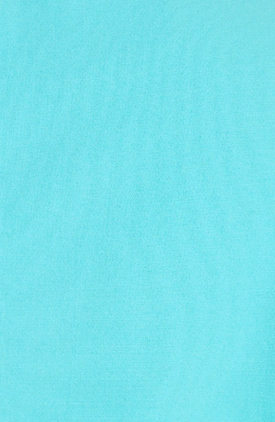 Shop Michael Kors Layered Flutter Sleeve Stretch Wool Crepe Dress In Aqua