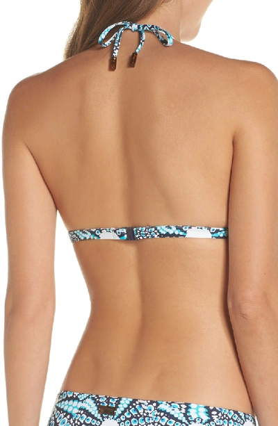 Shop Vilebrequin Oursinade Bikini Top In Bleu Marine