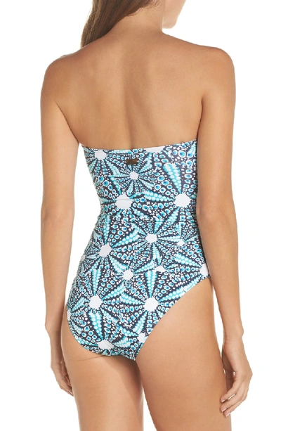 Shop Vilebrequin Oursinade One-piece Swimsuit In Bleu Marine