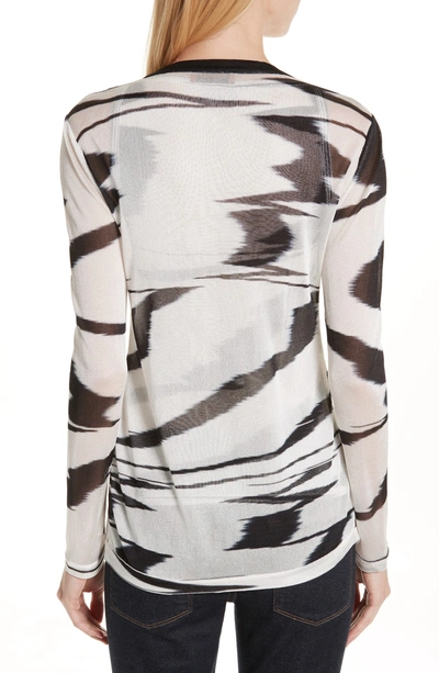 Shop Missoni Space Dye Cardigan In F0009 Black/ White