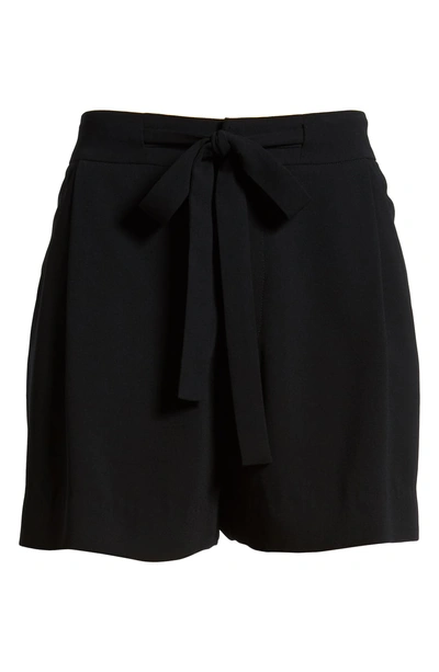 Shop Habitual Claudia Tie Front Shorts In Black
