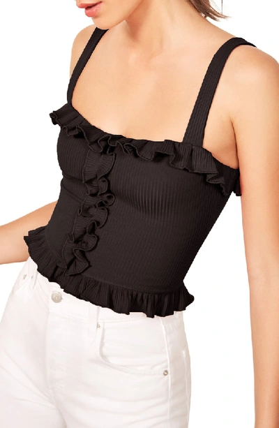 Shop Reformation Trixie Top In Black