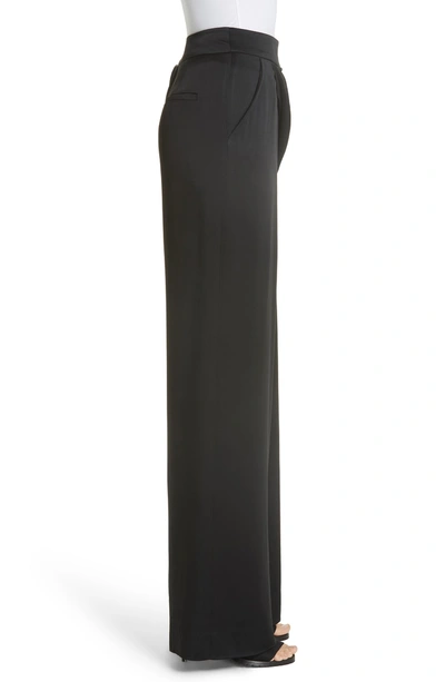 Shop Monse Sequin Panel Wide Leg Pants In Black/ Gun Metal