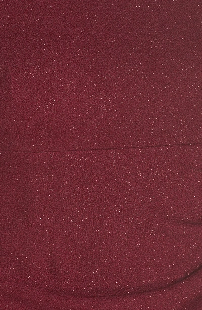 Eliza J Off The Shoulder Sheath Dress In Wine
