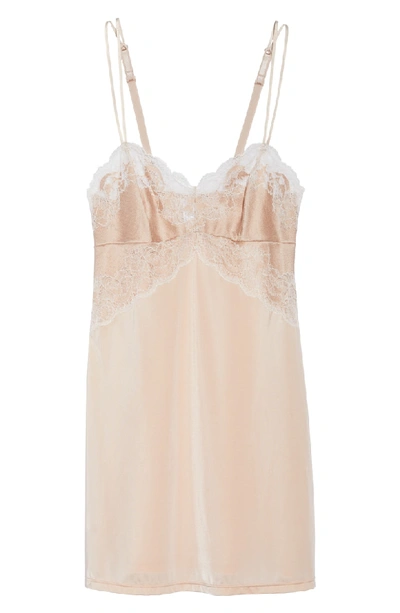 Shop Wacoal Lace Affair Chemise In Rose Dust/ Angel Wing