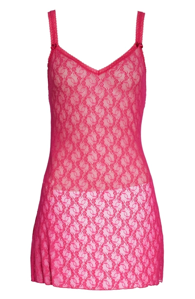 Shop B.tempt'd By Wacoal 'lace Kiss' Chemise In Peacock Pink