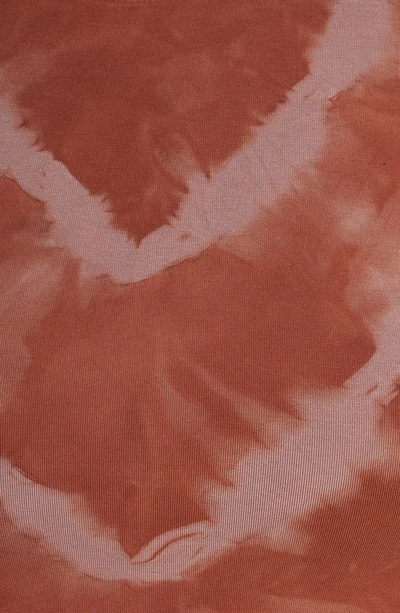 Shop Electric & Rose Grayson Tie Dye Crop Bra In Chevron Wash Fox / Mauve