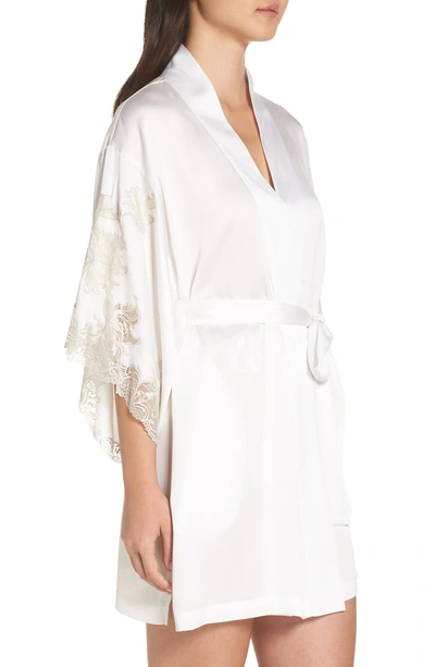 Shop Natori Chantilly Lace Wrap In Warm White