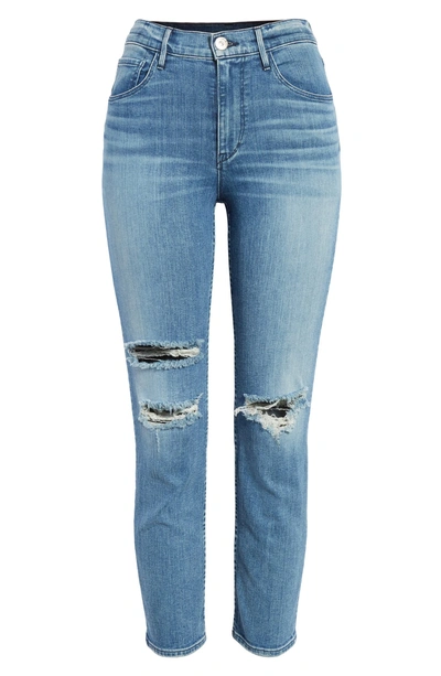 Shop 3x1 W4 Colette Ripped Crop Skinny Jeans In Colbey