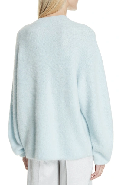 Shop Vince Oversize Sweater In Ice/ Blue