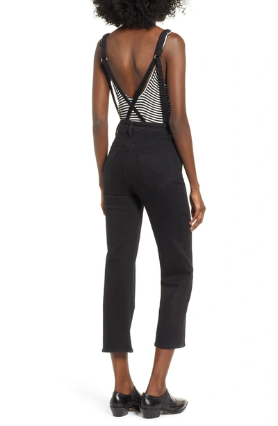 Shop Hudson Avalon Zip Front Crop Overalls In Swoon