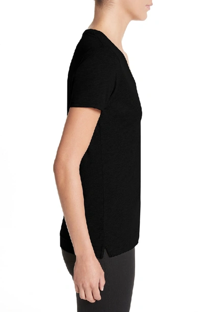 Shop Adam Lippes V-neck T-shirt In Black