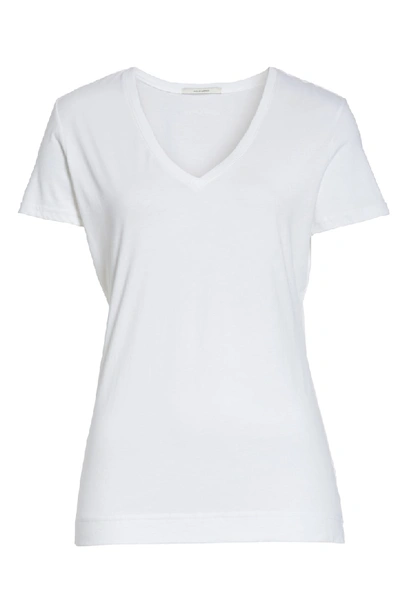 Shop Adam Lippes V-neck T-shirt In White
