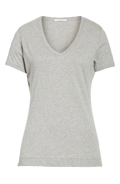 Shop Adam Lippes V-neck Tee In Grey