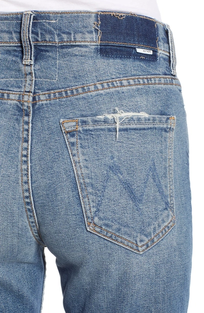 Shop Mother The Tomcat Ripped Crop Straight Leg Jeans In We All Scream