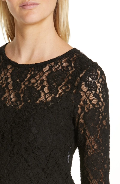 Shop Dolce & Gabbana Lace Top In N0000 Black