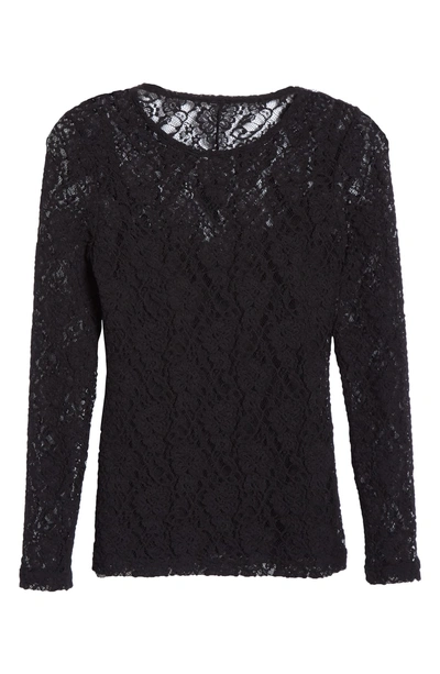 Shop Dolce & Gabbana Lace Top In N0000 Black