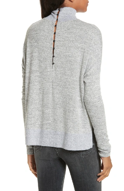 Shop Rag & Bone Bowery Knit Turtleneck In Light Heather Grey