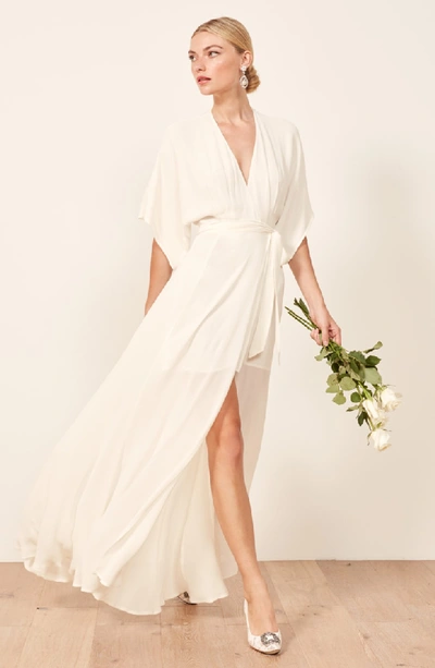 Shop Reformation Winslow Maxi Dress In Ivory
