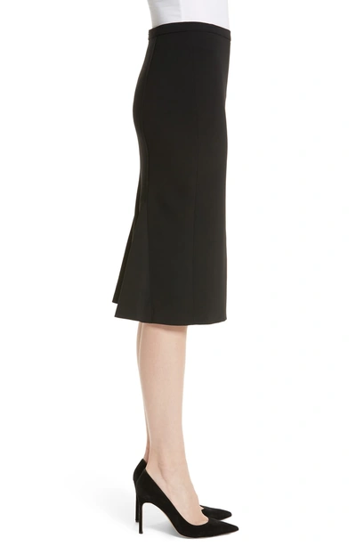 Shop Max Mara Ornati Pleat Back Skirt In Black