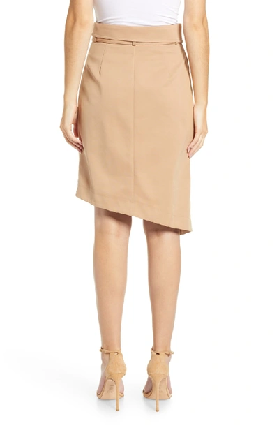 Shop Elliatt Milan Belted Skirt In Tan