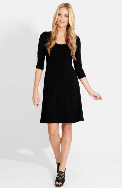 Shop Karen Kane A-line Jersey Dress In Black