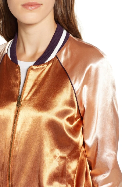 Shop Mother The Letterman Jacket In Two Sides Of The Sam