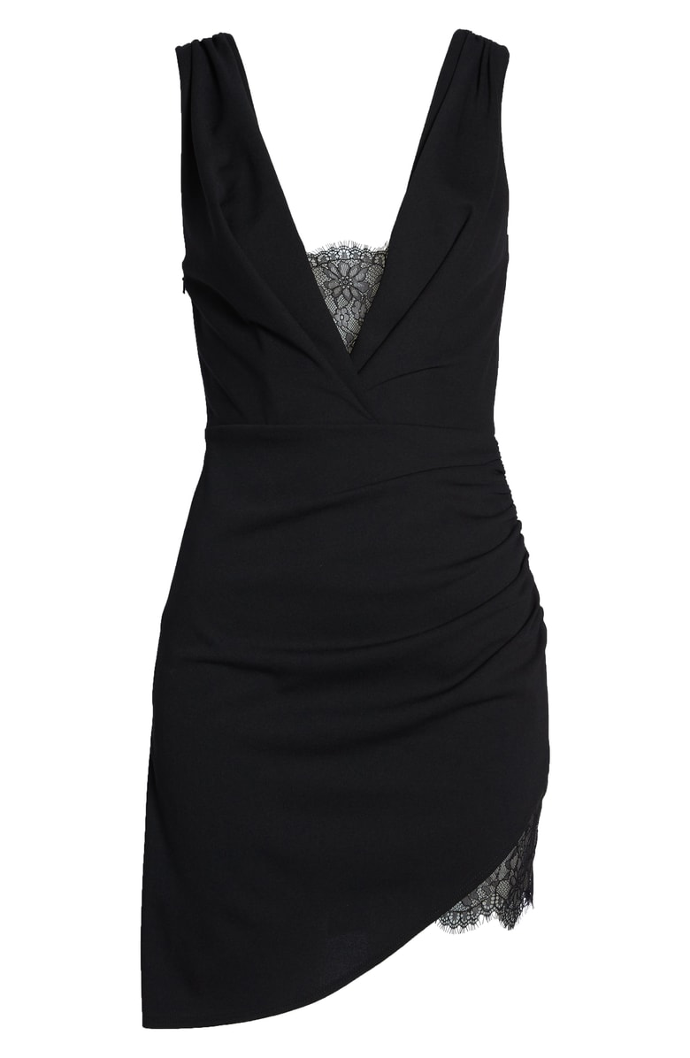 katie may asymmetrical sheath dress