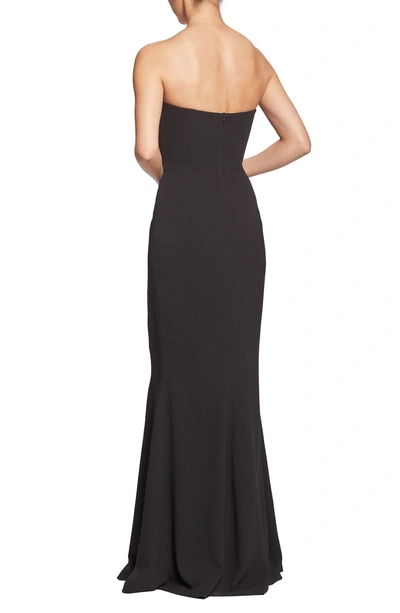 Shop Dress The Population Ellen Strapless Gown In Black