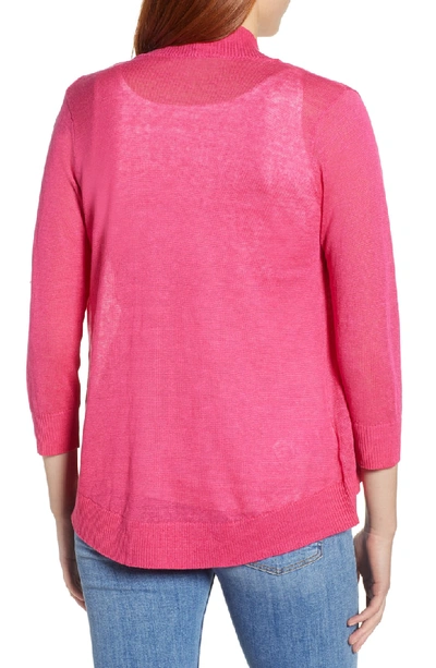 Shop Tommy Bahama Lea Linen Cardigan In Rose Bed