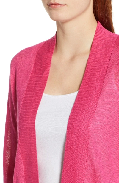 Shop Tommy Bahama Lea Linen Cardigan In Rose Bed