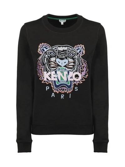 Shop Kenzo Tiger Sweater In Black