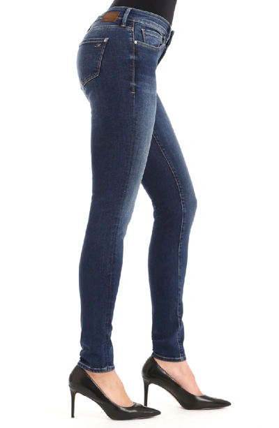 Shop Mavi Jeans Adriana Skinny Jeans In Dark Indigo Tribeca