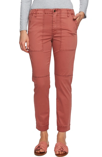 Shop 1.state Patch Pocket Twill Pants In Terra Earth