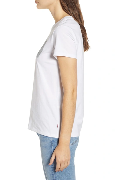 Shop Levi's The Perfect Graphic Tee In White Graphic