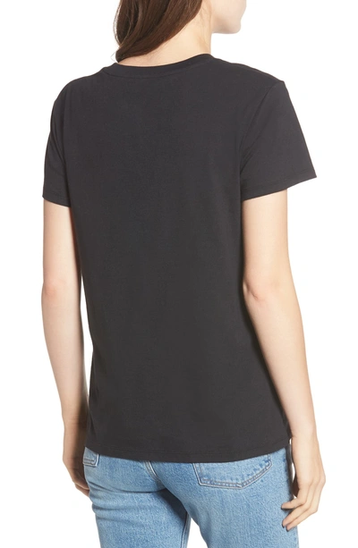 Shop Levi's The Perfect Graphic Tee In Black Graphic