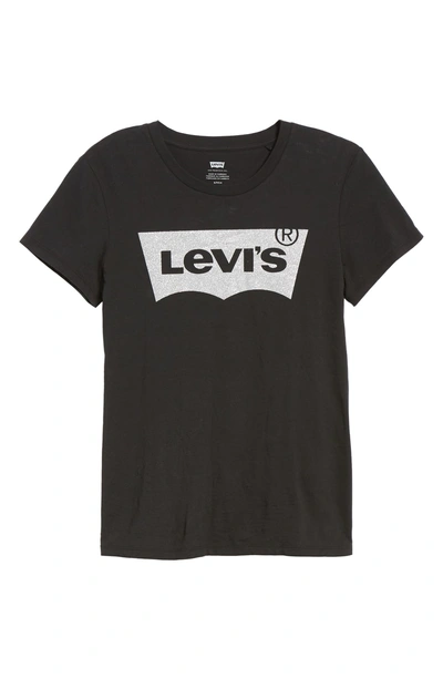 Shop Levi's The Perfect Graphic Tee In Black Graphic