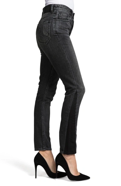 Shop Prps Amx Two-tone High Waist Skinny Jeans In Black