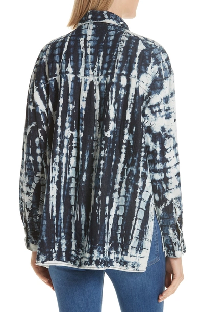 Shop 3x1 Drew Tie Dye Oversize Shirt In Arlo