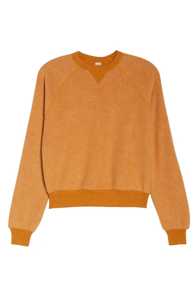 Shop Alternative Champ Eco Teddy Sweatshirt In Eco True Warm Gold